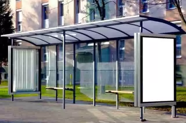 opál üregkamrás polikarbonát buszváró opál üregkamrás polikarbonát buszváró